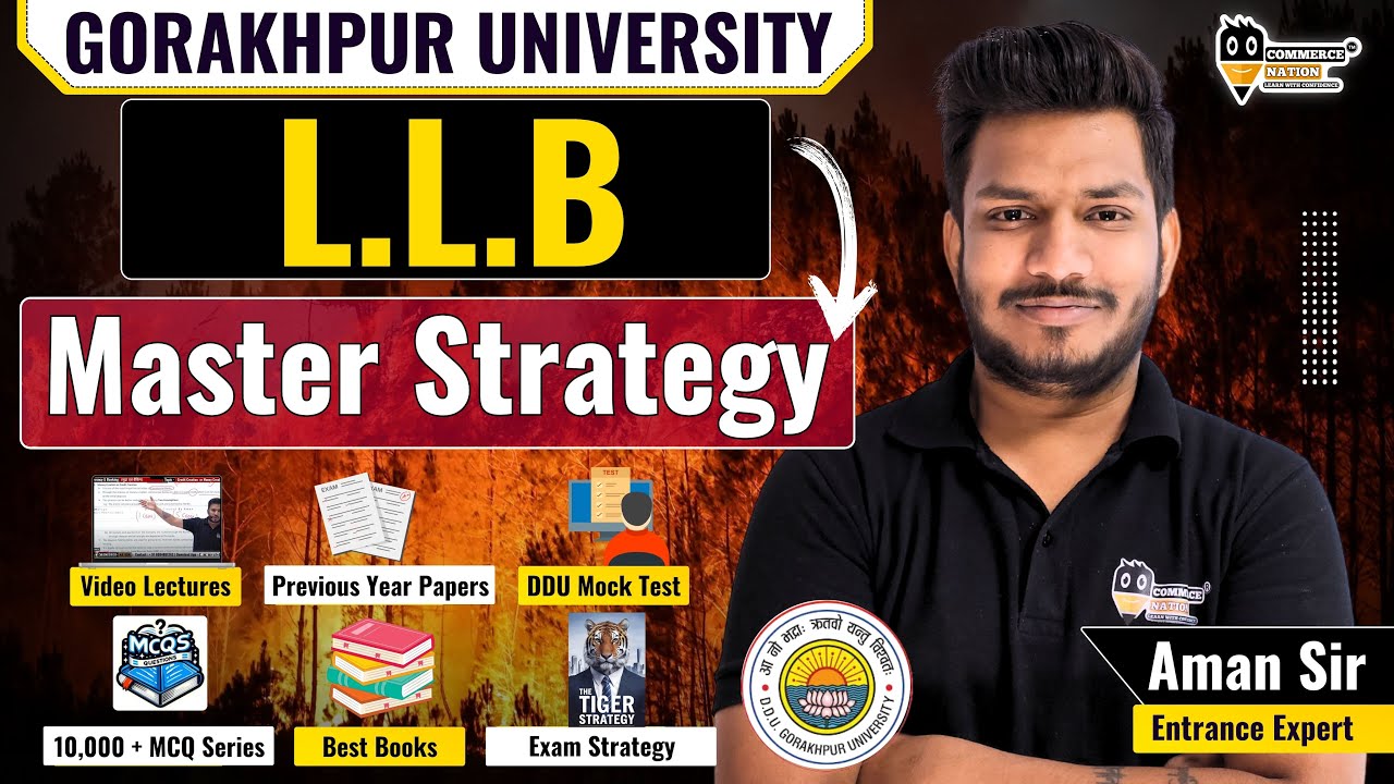 DDU Gorakhpur University Entrance 2025 L.L.B Entrance Exam 2025 | Master Strategy Watch Now