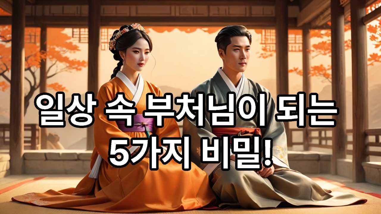 일상 속 부처님이 되는 5가지 비밀! 5 Secrets to Becoming a Buddha in Everyday Life #일상 #부처님 ##5가지 #비밀