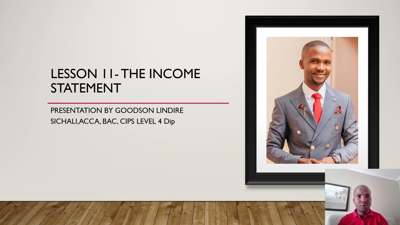 LESSON 11 INCOME STATEMENT