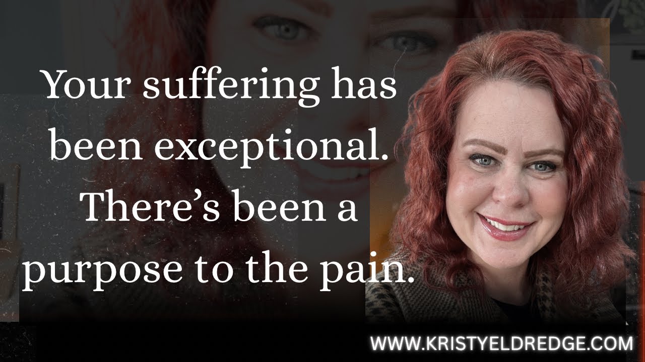 Your suffering has been exceptional. There’s been a purpose to the pain. #prophetic 