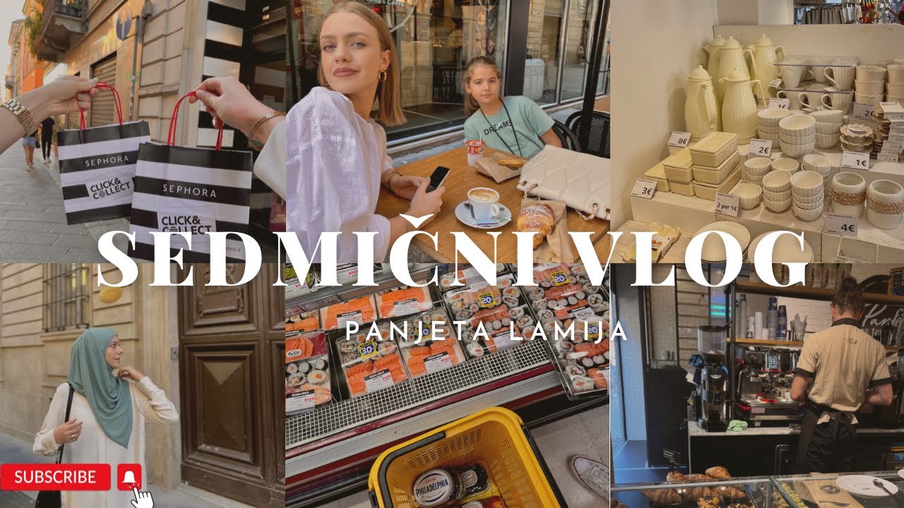 sedmični vlog iz Italije: dan u shoppingu, šetnja kroz grad, mini haul, sve je prejeftino? ☕️🇮🇹