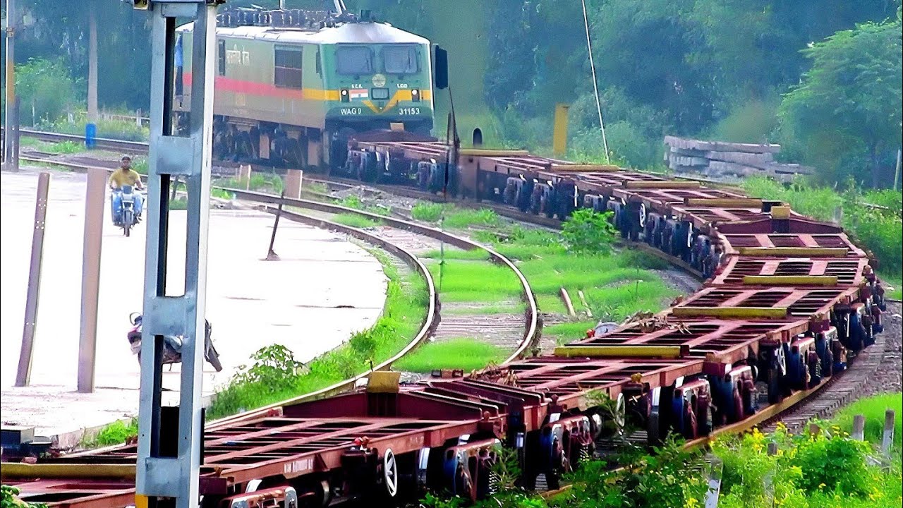 5 in 1 Freight Trains in Action | WAG9 + BLC Wagons + Electric Locomotives | Goods Railway Videos
