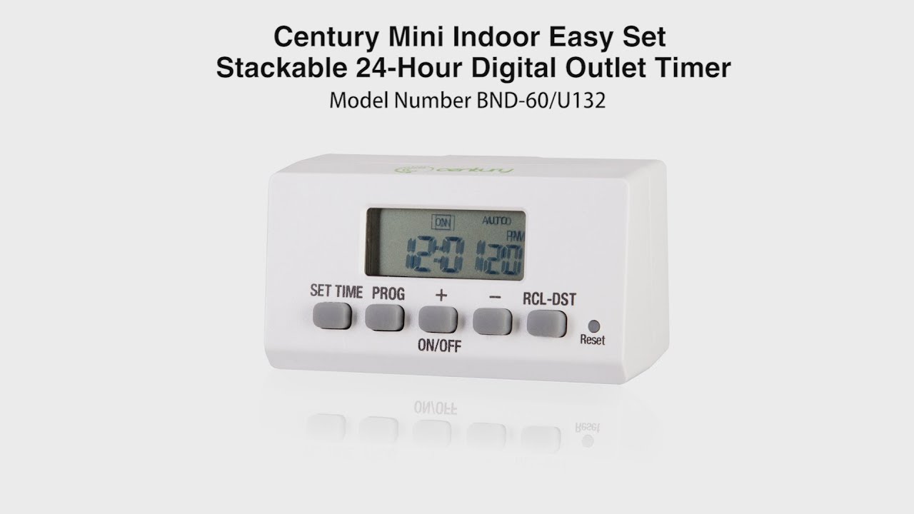 BN-LINK Mini Indoor Easy Set Stackable 24 Hour Digital Outlet Timer BND-60 / U132