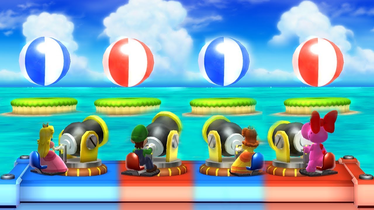 Mario Party 9 Step It Up - Peach vs Luigi vs Daisy vs Birdo Master Difficulty| Cartoons Mee