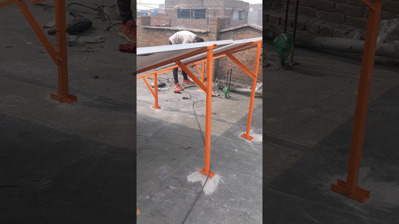Solar L3 structure with fixed tilt angle #solar #solarsystem  @arslantech8596