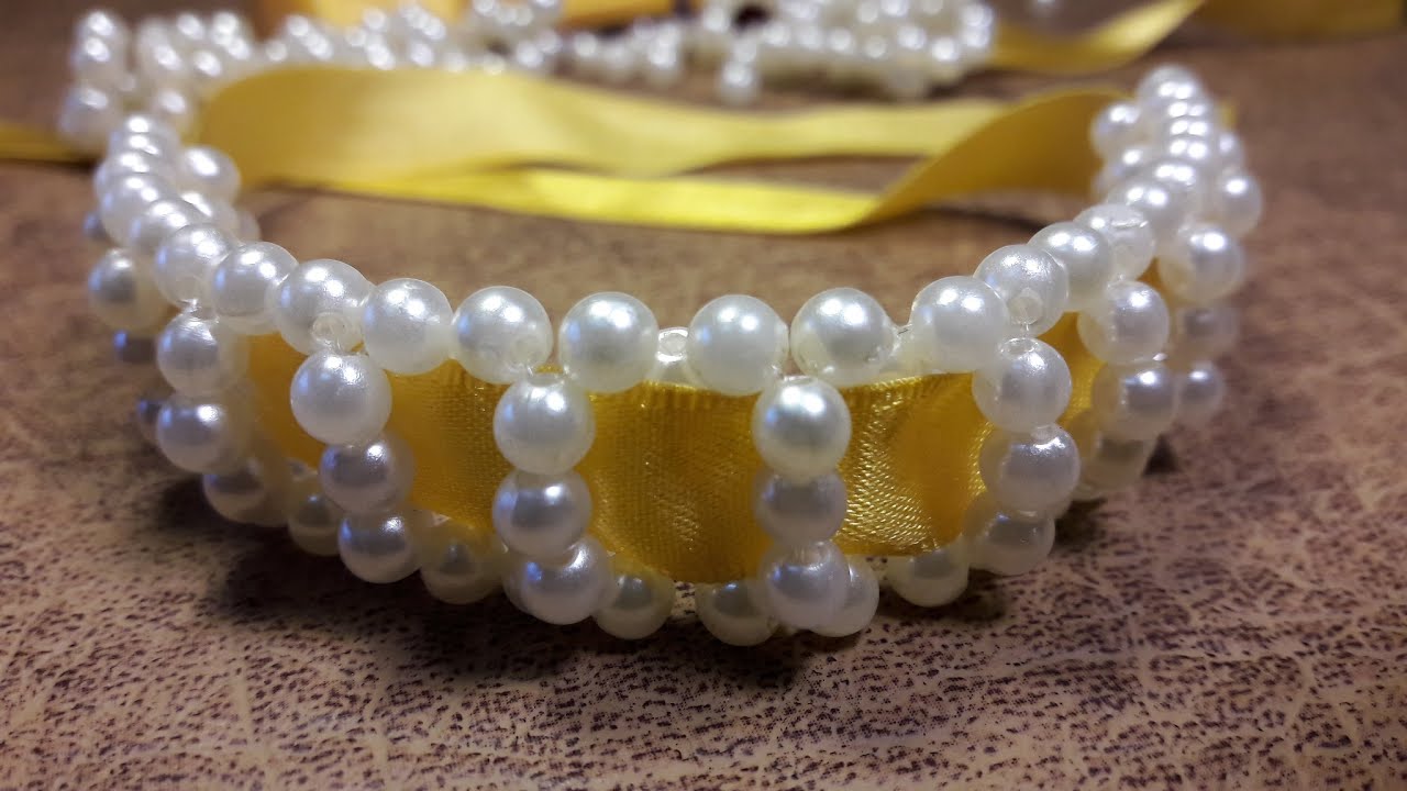 Pulsera con Perlas y Cintas...Clase #10!!!