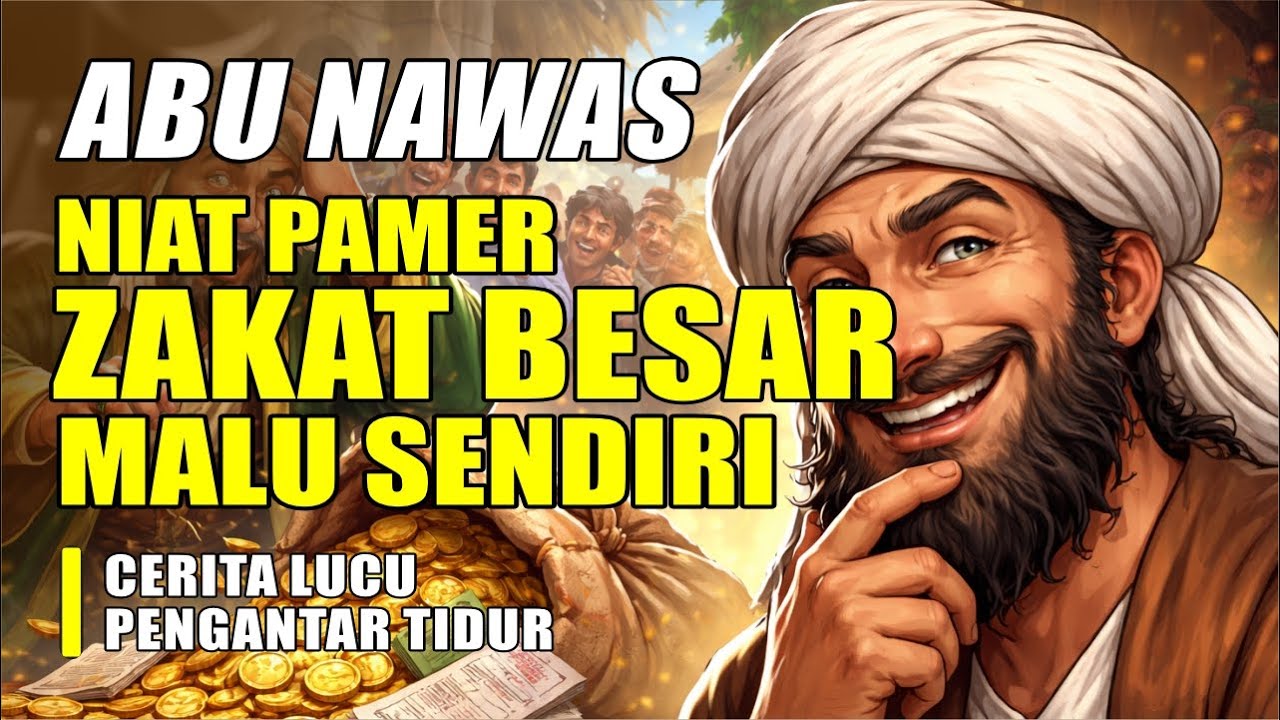 ABU NAWAS NIAT PAMER ZAKAT BESAR AKHIRNYA MALU SENDIRI || CERITA LUCU PENGANTAR TIDUR -SEJARAH ISLAM