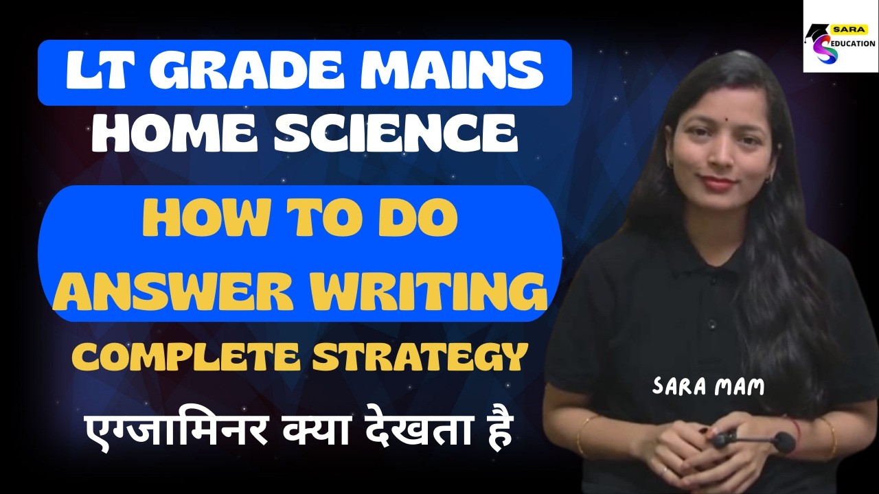 Lt grade home science mains classes / CLASS 3 / Complete Strategy by Sara Mam