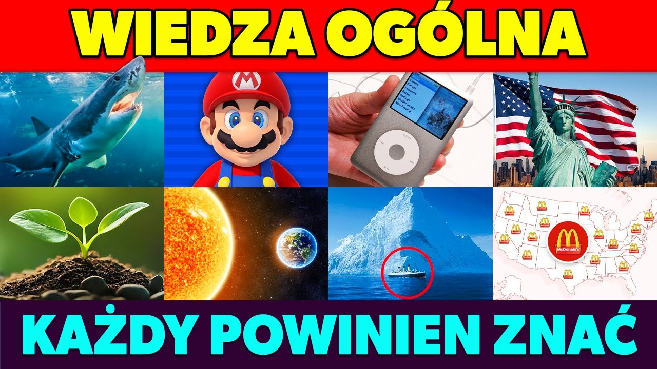 Quiz z Wiedzy Og&oacute;lnej | 50 Pytań, Kt&oacute;re Każdy Powinien Znać! 🧠🤓📚