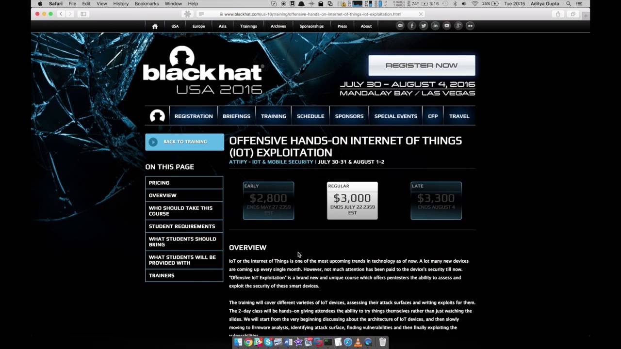 Offensive Internet of Things(IoT) Exploitation training by Attify