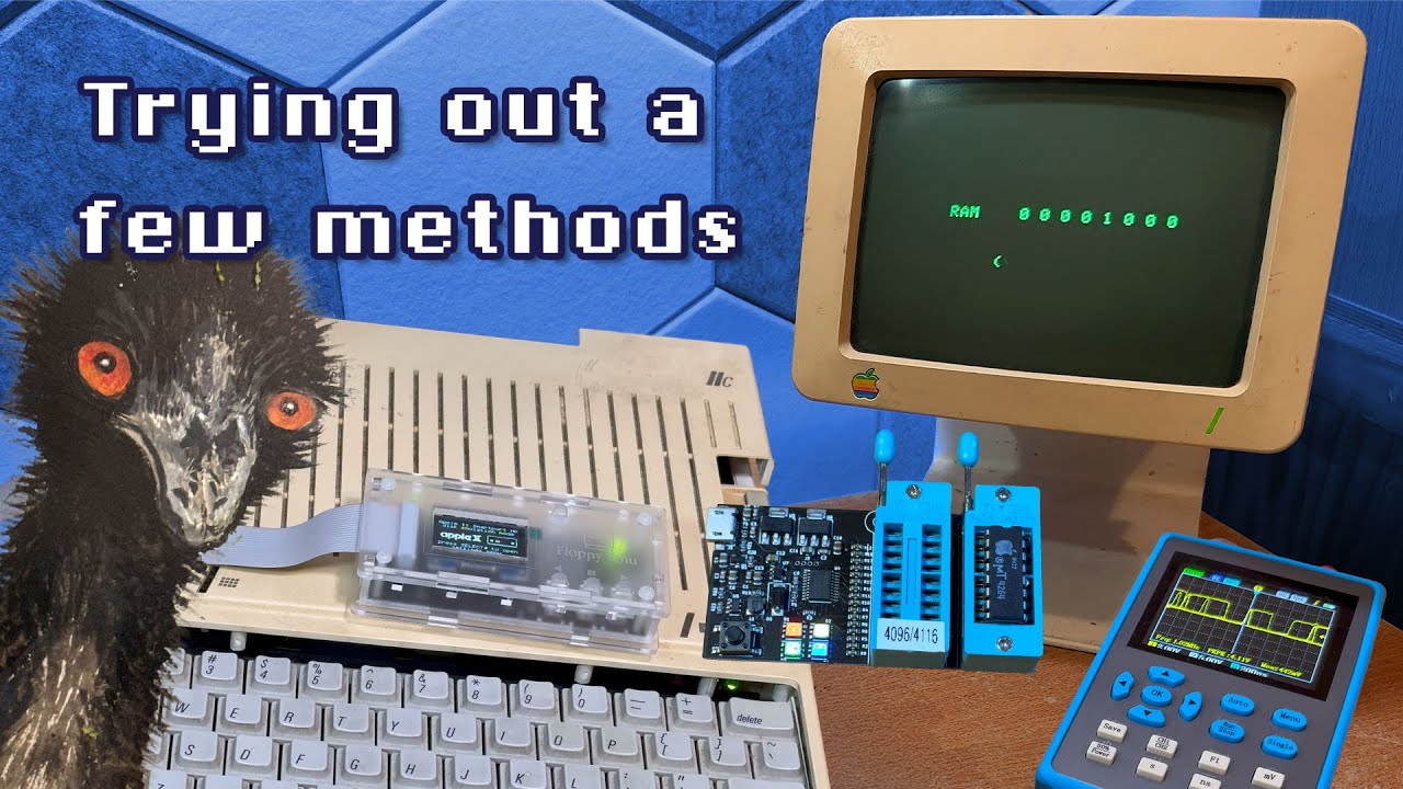Apple IIc memory checks and repair, Floppy Emu and Total Replay