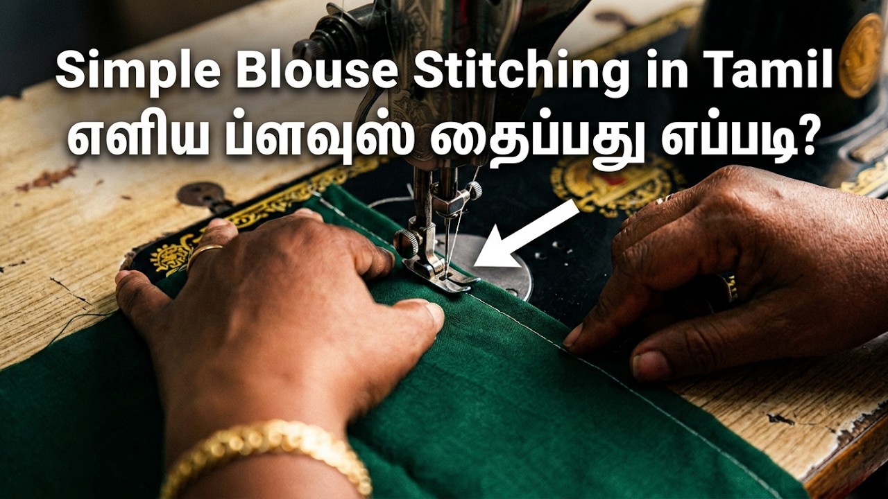 Simple Blouse Stitching in Tamil | எளிய ப்ளவுஸ் தைப்பது எப்படி?
