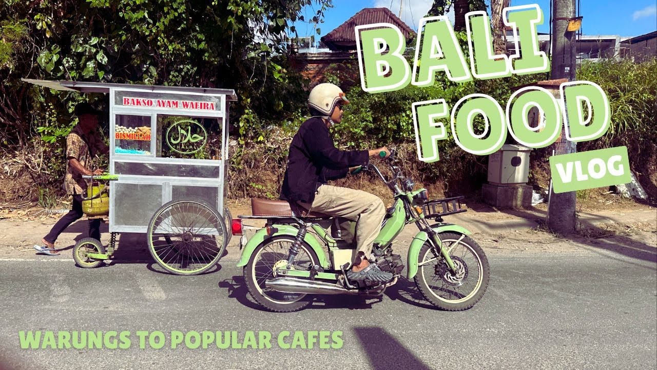 What We Ate in Bali 🇮🇩 | Street Food, Nasi Goreng, Coconut Ice Cream & Local Cafés (2025)