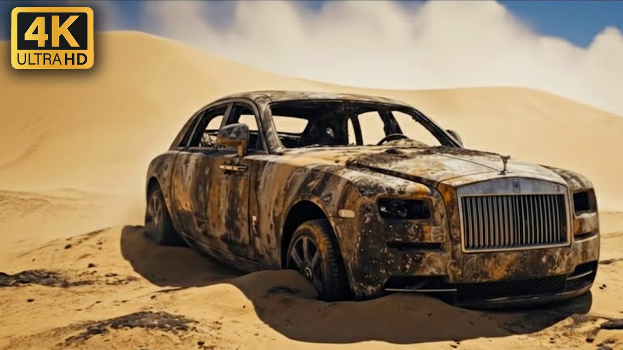 We Found 😱 Rolls Royce Phantom Fully Burned in Desert || Abandoned to Fully Rebuilt  in Garage