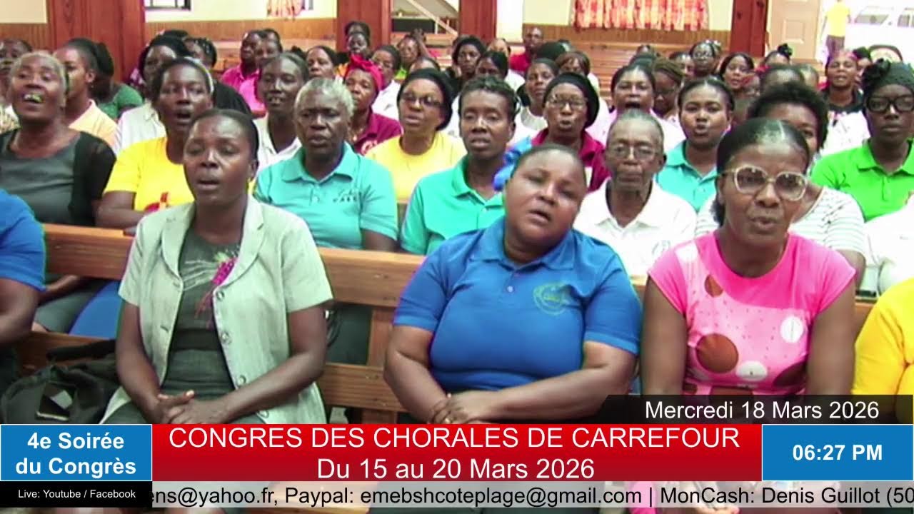 Congrès des Chorales | Eglise MEBSH De Cote-plage | 18 \03\2026