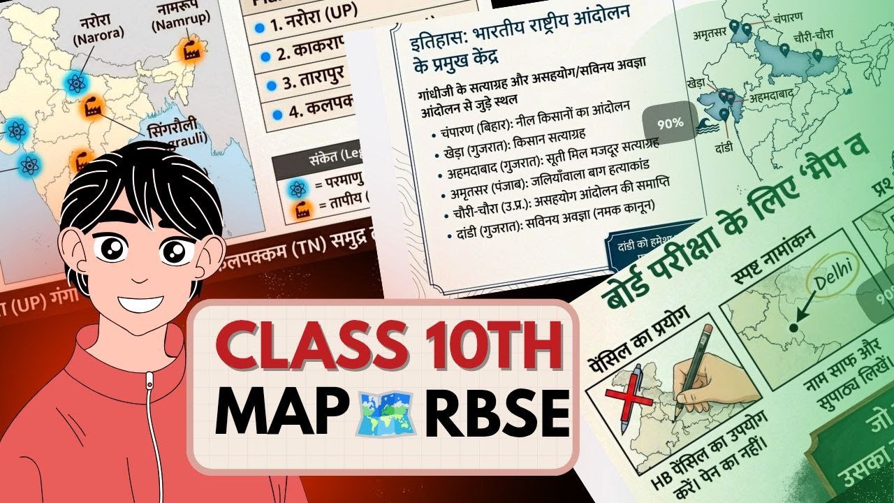 RBSE Class 10th SST ke Board Exam mein 5 marks pakke
