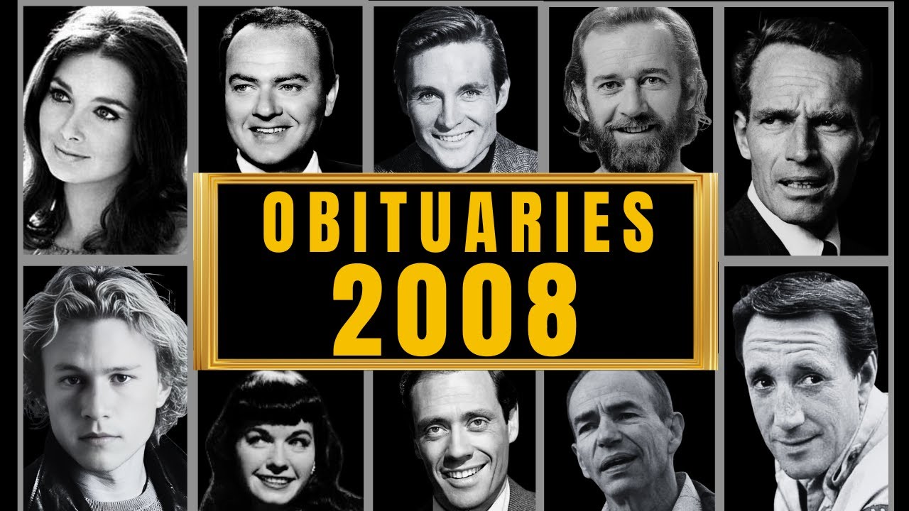 Famous Hollywood Celebrities We've Lost in 2008 - Obituary in 2008