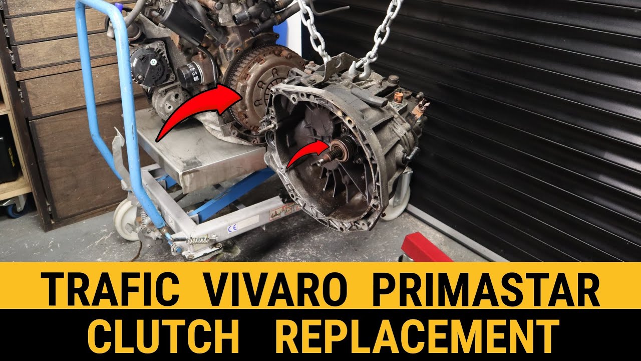 Renault Trafic, Vauxhall Vivaro & Nissan Primastar How to change Clutch & Bearing Replacement (F9Q)