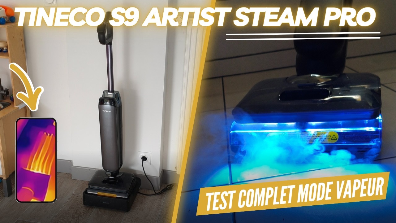 Tineco S9 Artist Steam Pro : Test de l'aspirateur vapeur ultra haut de gamme de la marque !
