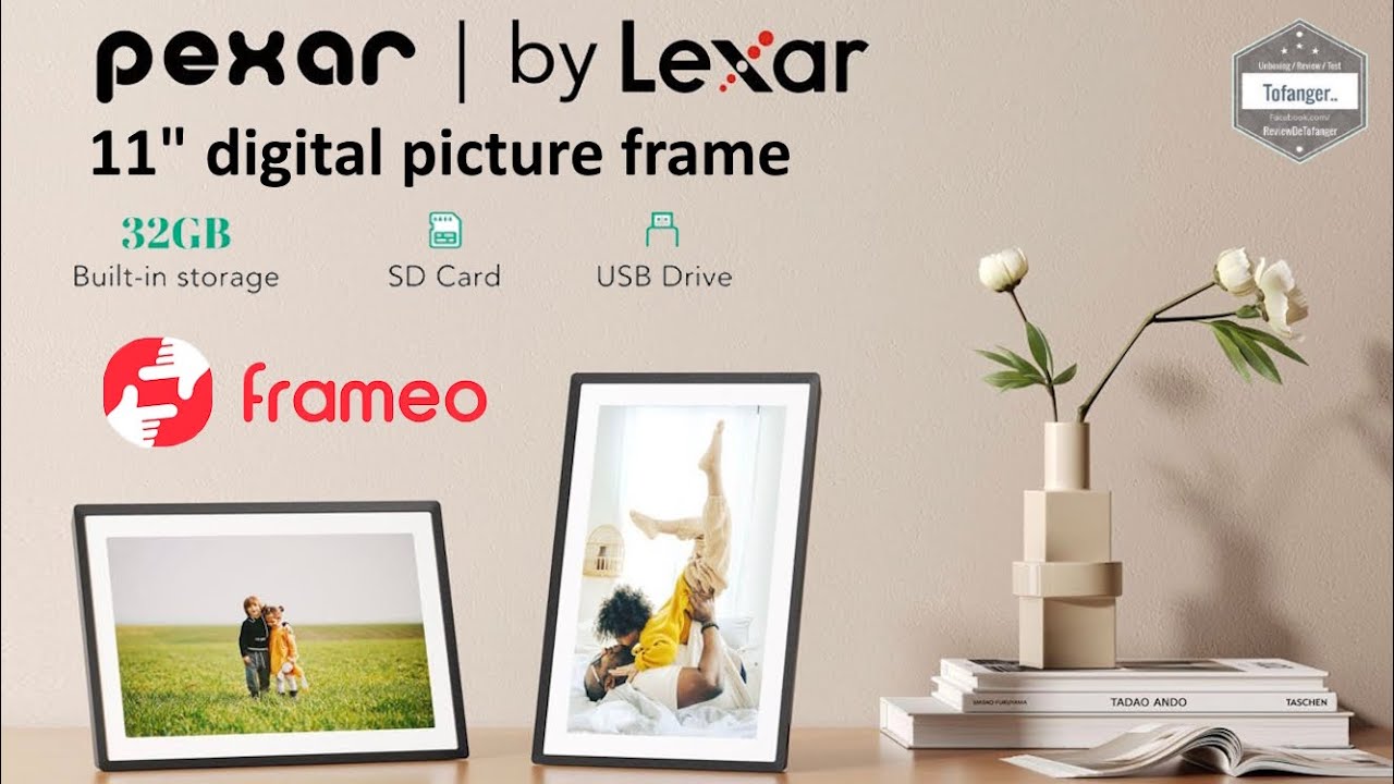 Цифровая фоторамка PEXAR 11 дюймов с подключением —Приложение Frameo — Pexar от Lexar — 32 ГБ памяти