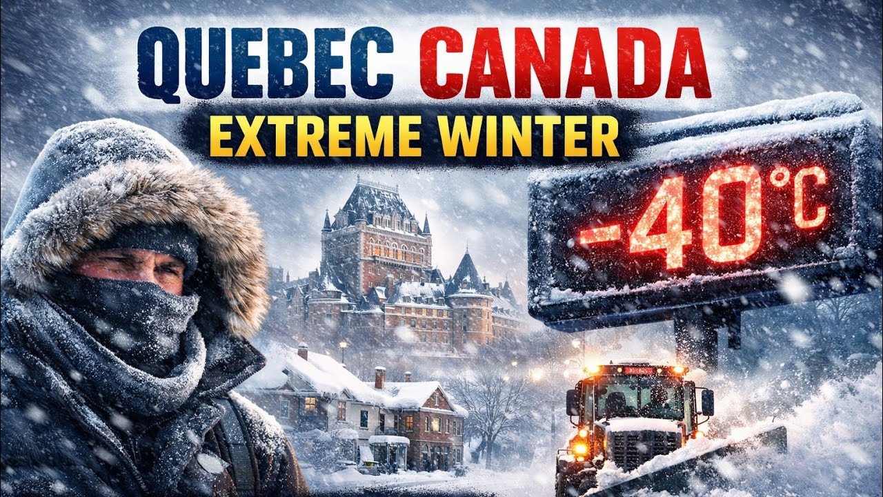 Quebec Canada Weather Reality | Life in Extreme Winter (-40&deg;C) | Full Guide | MindScript 
