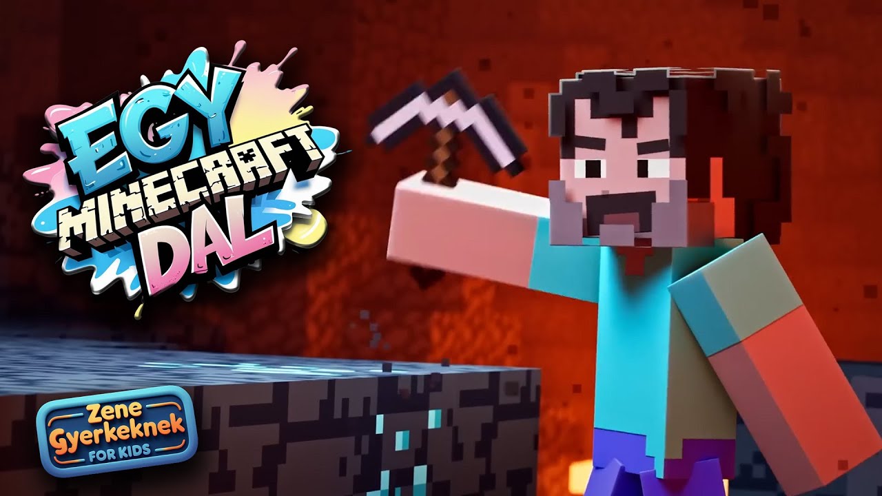 Minecraft Dal 🎮 | Magyar Sláger, Gyerekdal – Creeper és Zombi na meg az Enderman