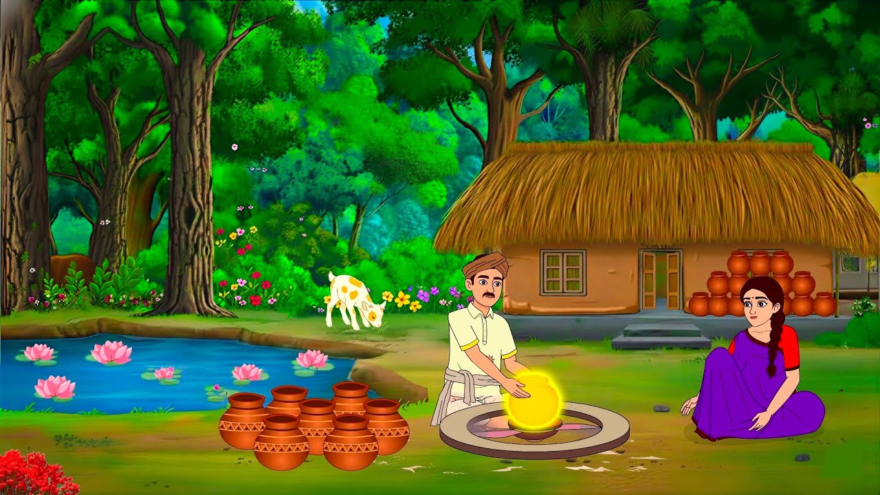 गरीब मटके वाले की तकदीर और जादुई रहस्यमई झील | kahani | cartoon story | moral story | story