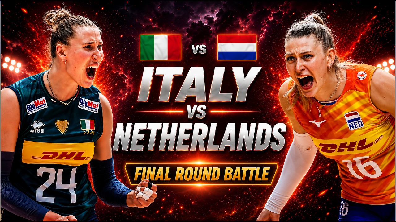 Italy vs Netherlands Quarterfinal Volleyball Battle | Women's VNL 2026