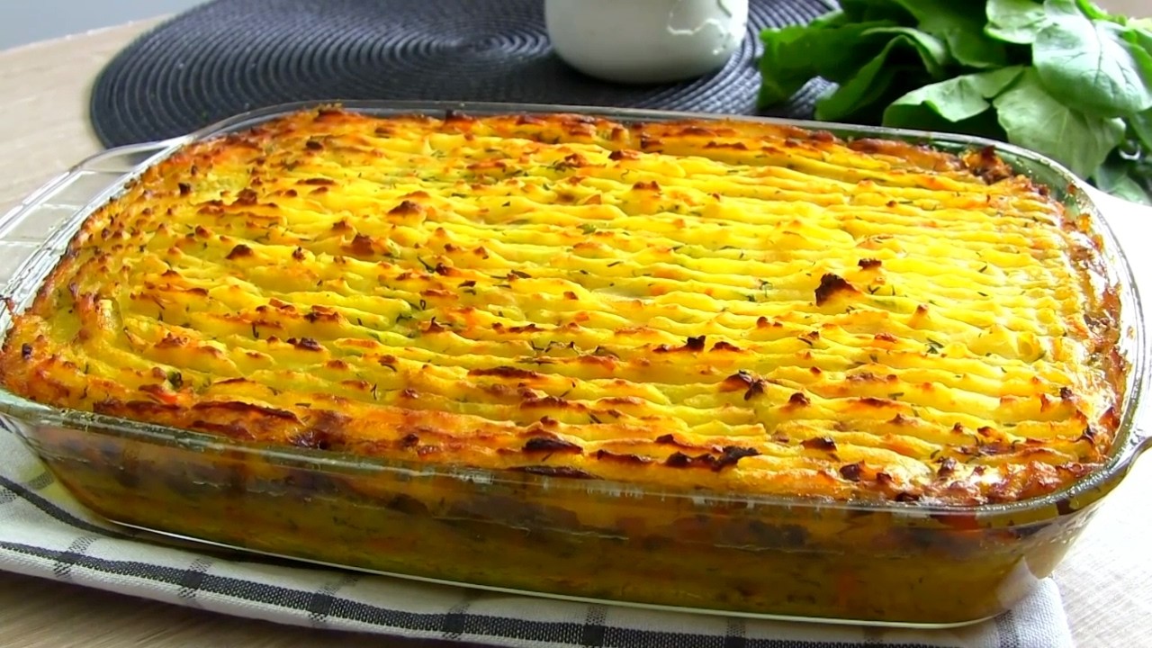 Постный Шедевр из НИЧЕГО--Это Очень вкусно! Картофельная запеканка/ без мяса ,но Вау!