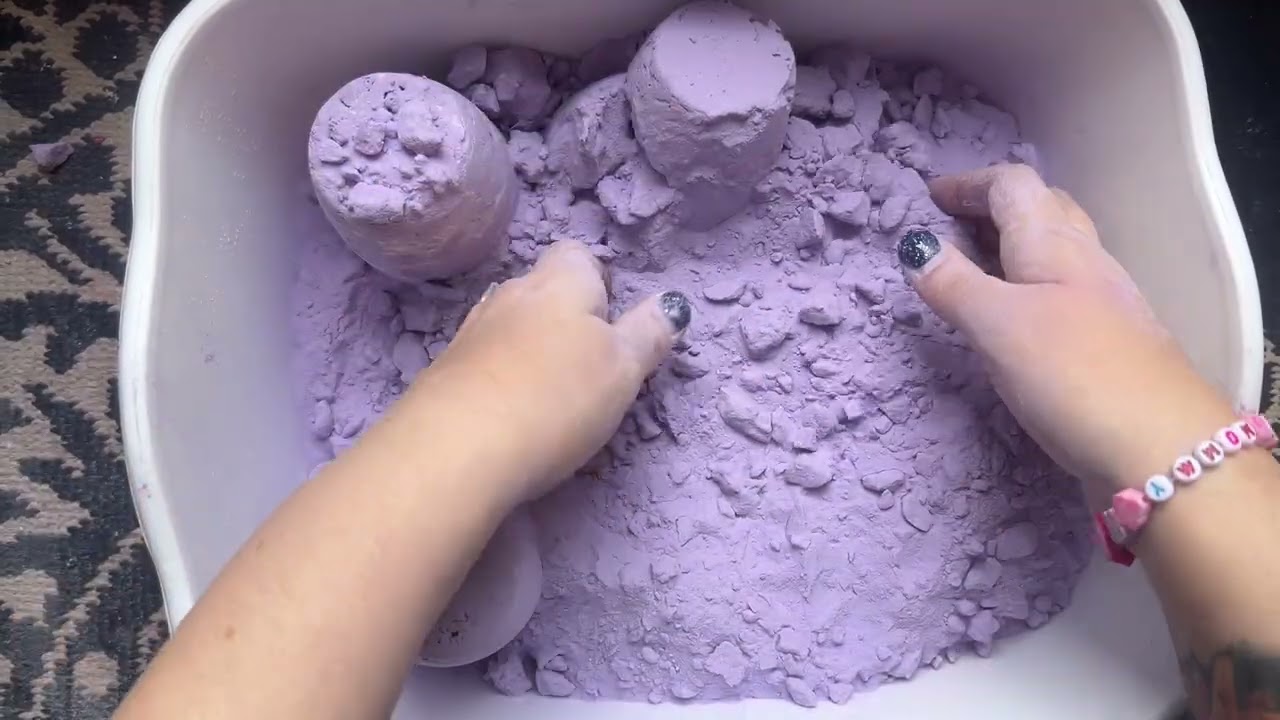AL PURPLE: #asmr baking soda crush video 