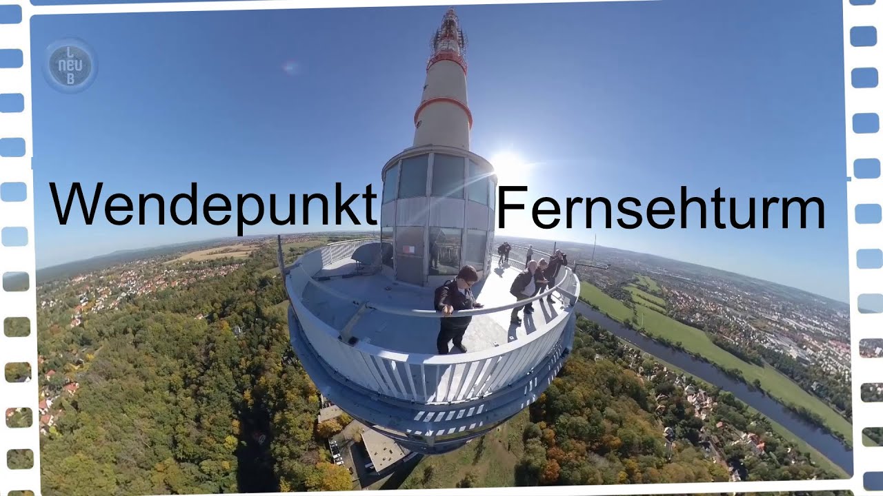 Wendepunkt Fernsehturm Dresden Turmaufstieg