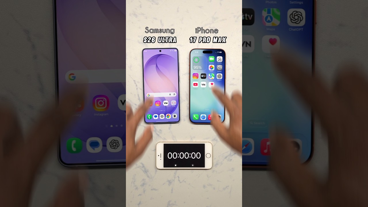 Samsung Galaxy S26 Ultra vs iPhone 17 Pro Max SPEED TEST!