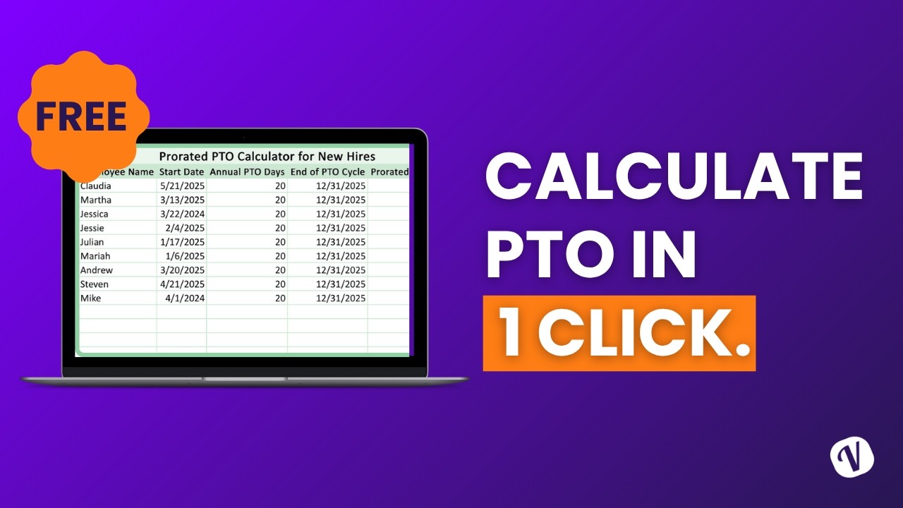 How to Calculate Prorated PTO in Excel [FREE Template]