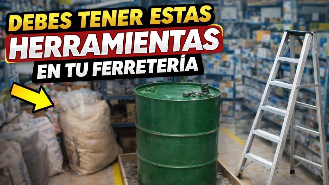 HERRAMIENTAS que SI o SI vas a usar en la FERRETERIA 🔨⚒️
