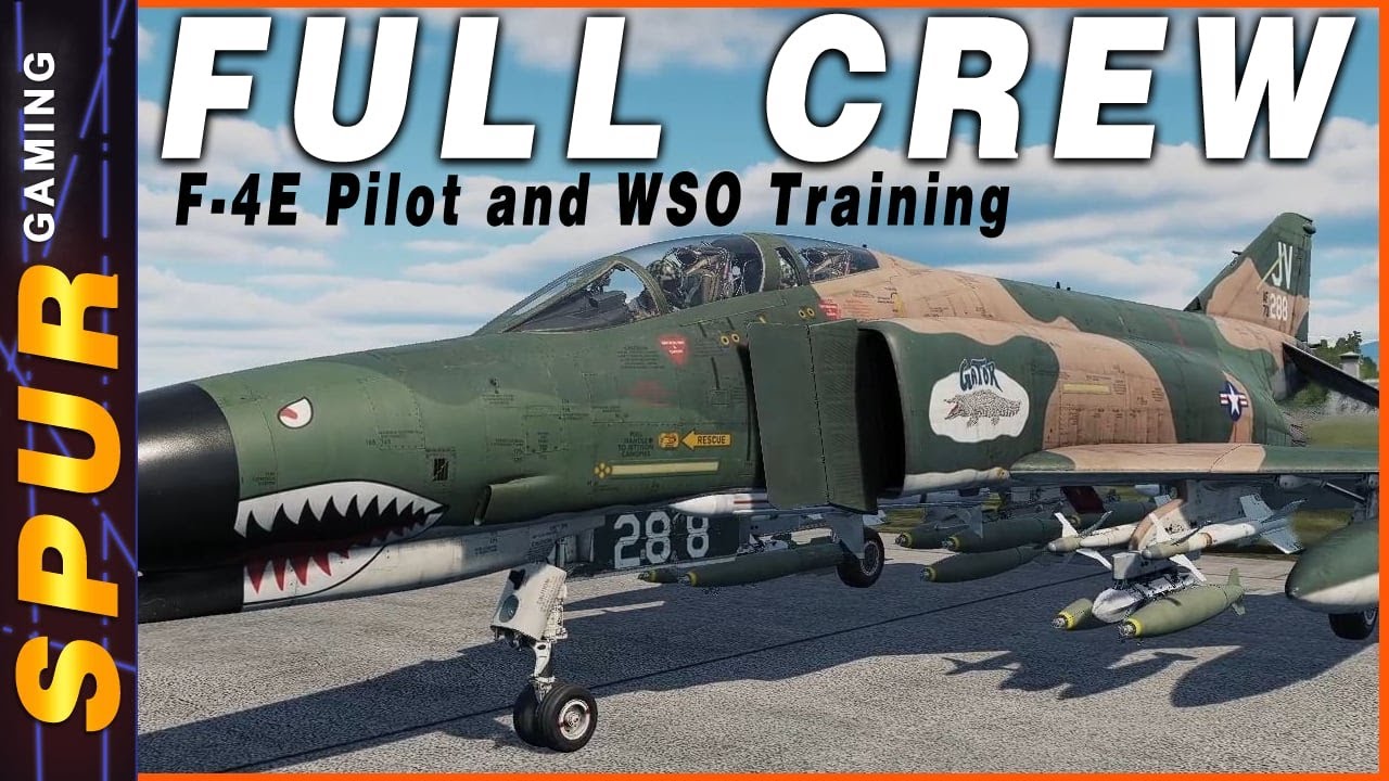 Heatblur F-4E Pilot & Human WSO - Training Gameplay - DCS Full Mission