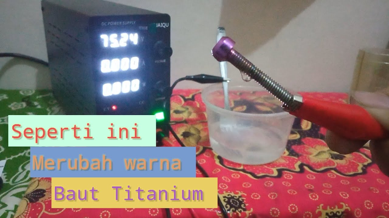 Gampang Banget Merubah Warna Baut Titanium Sendiri Di Rumah (asmr)