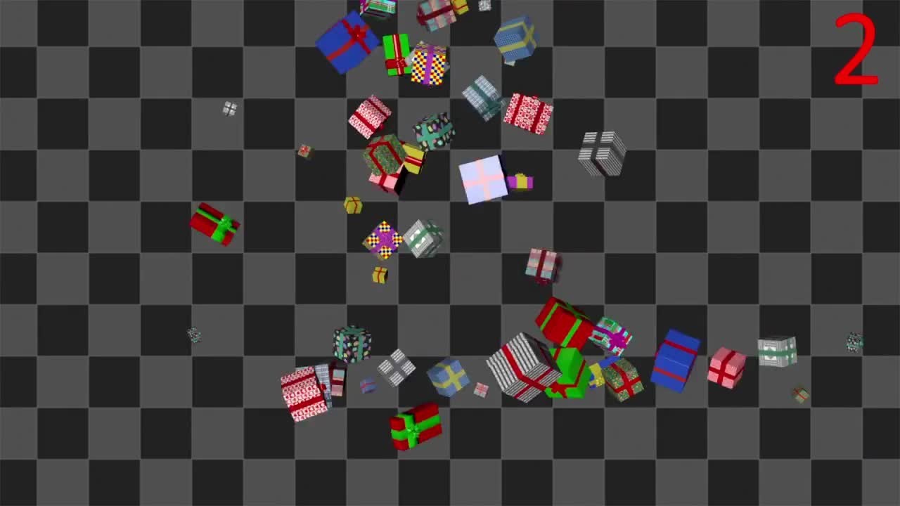 Falling Gifts Stock Motion Graphics