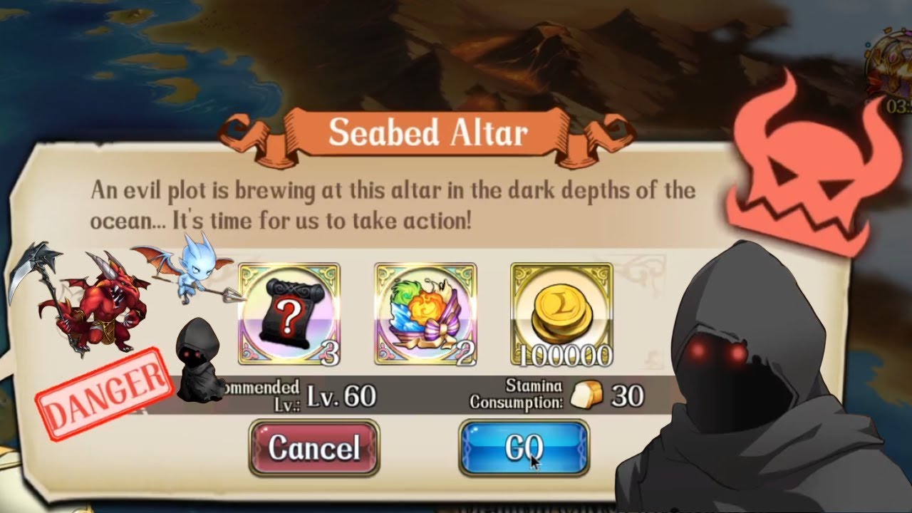 Langrisser M - 'Danger' World Event, Seabed Altar (Unlocked Chapter 46)