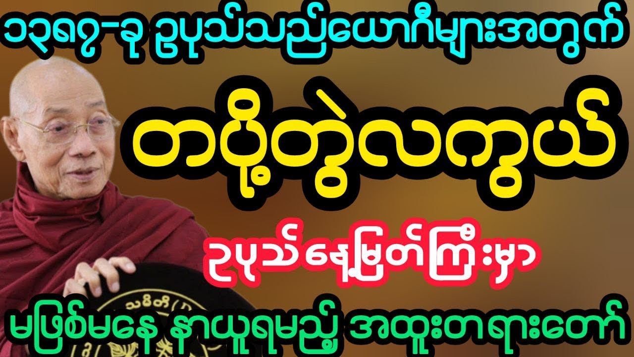 #၁၃၈၇-ခု ဥပုသ်သည်ယောဂီများအတွက် တပို့တွဲလကွယ် အထူးတရား (ပါမောက္ခချုပ်ဆရာတော်)