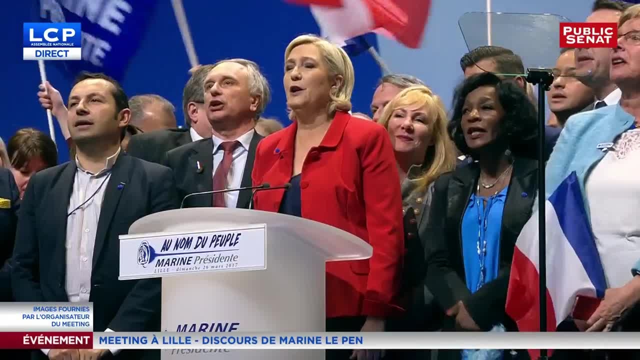 REPLAY. Discours intégral de Marine Le Pen - Meeting à Lille (26/03/2017)