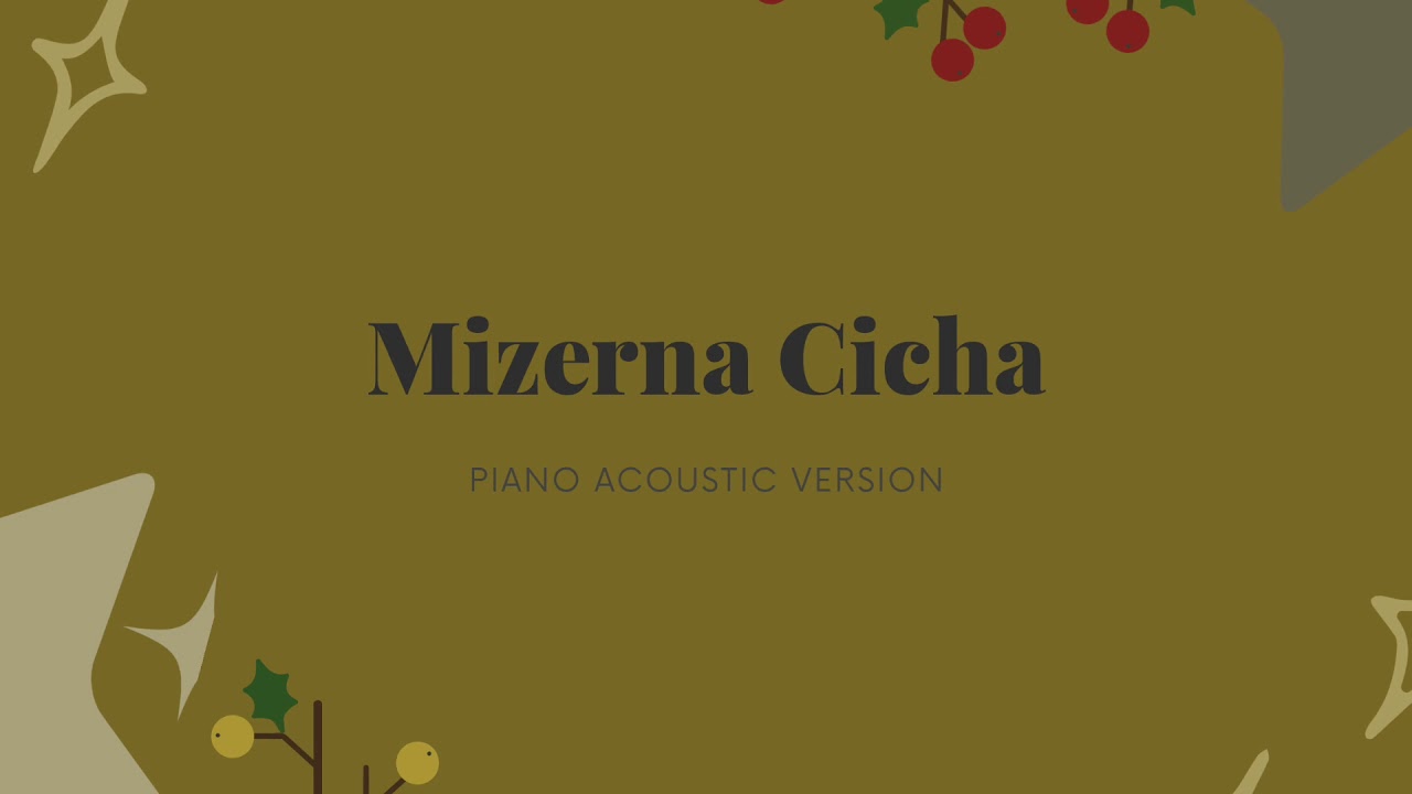 Mizerna Cicha - Kolęda - Podkład Instrumental Karaoke Piano Acoustic