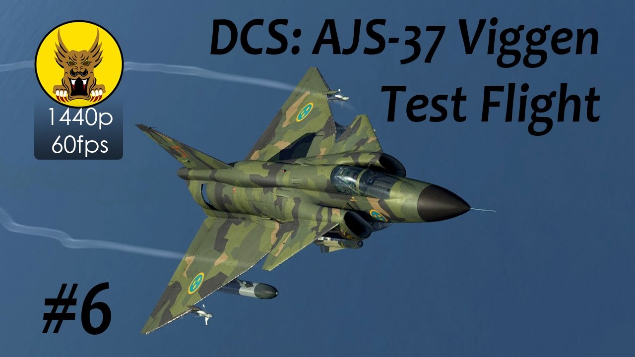 Test Flight - DCS: AJS-37 Viggen - HUD, Ground Collision Avoidance System, ARAK Rocket Delivery