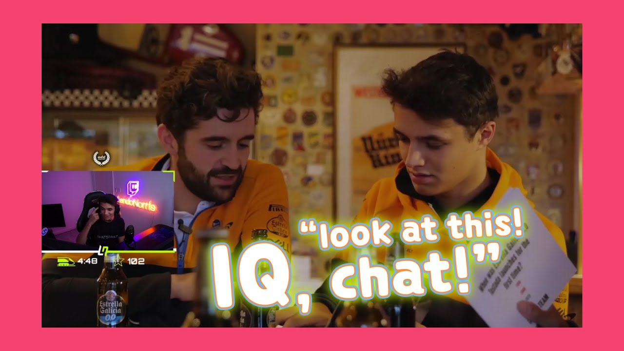 Lando Norris' reaction to McLaren Challenge, hilarious!!! FULL