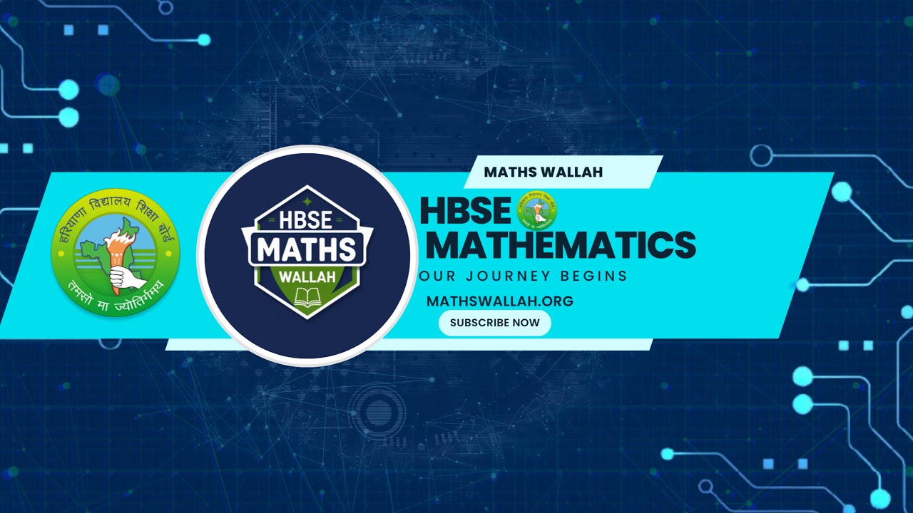 HBSE MATHS WALLAH's Live broadcast