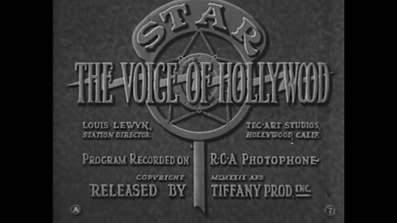 THE VOICE OF HOLLYWOOD (1930) Hosted by Johnny Mack Brown, with Jack Duffy.
