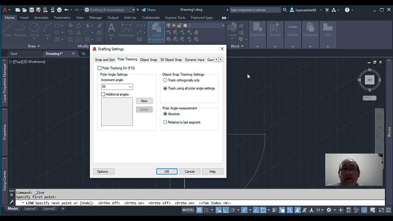 Configuración del modo isométrico en AutoCAD