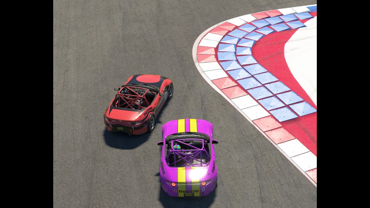 Peleas justas porque yo respeto, sino otra cosa seria ( MX5/Charlotte/ IRacing)
