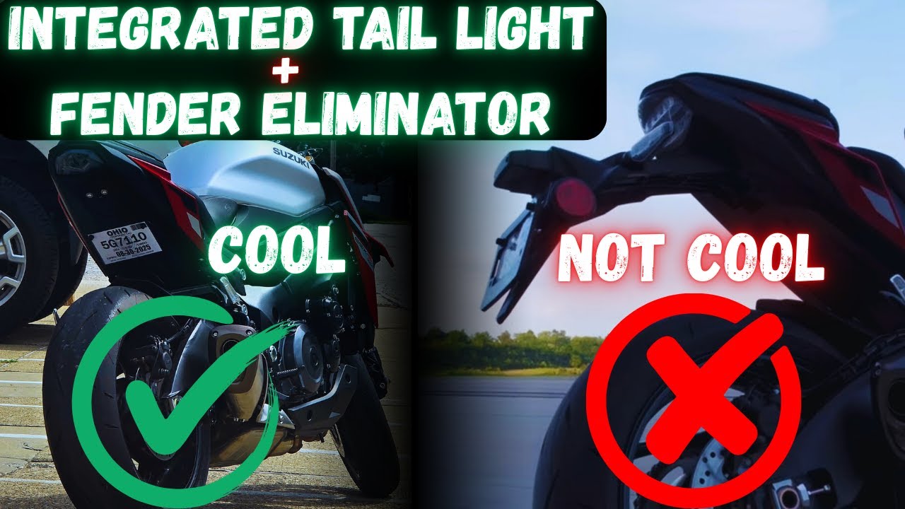 2022+ Suzuki GSX-S1000 Fender Eliminator + Integrated Tail Light Install