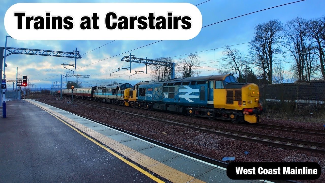 Trains at Carstairs | Scotland | West Coast Mainline #trainspotting #westcoastmainline #scotland