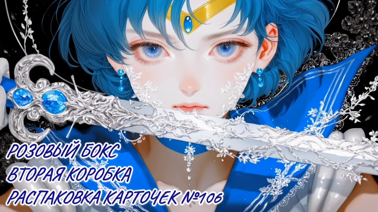 Неспешная болтливая распаковка №106. Розовый бокс. Распаковка карточек по Сейлор Мун